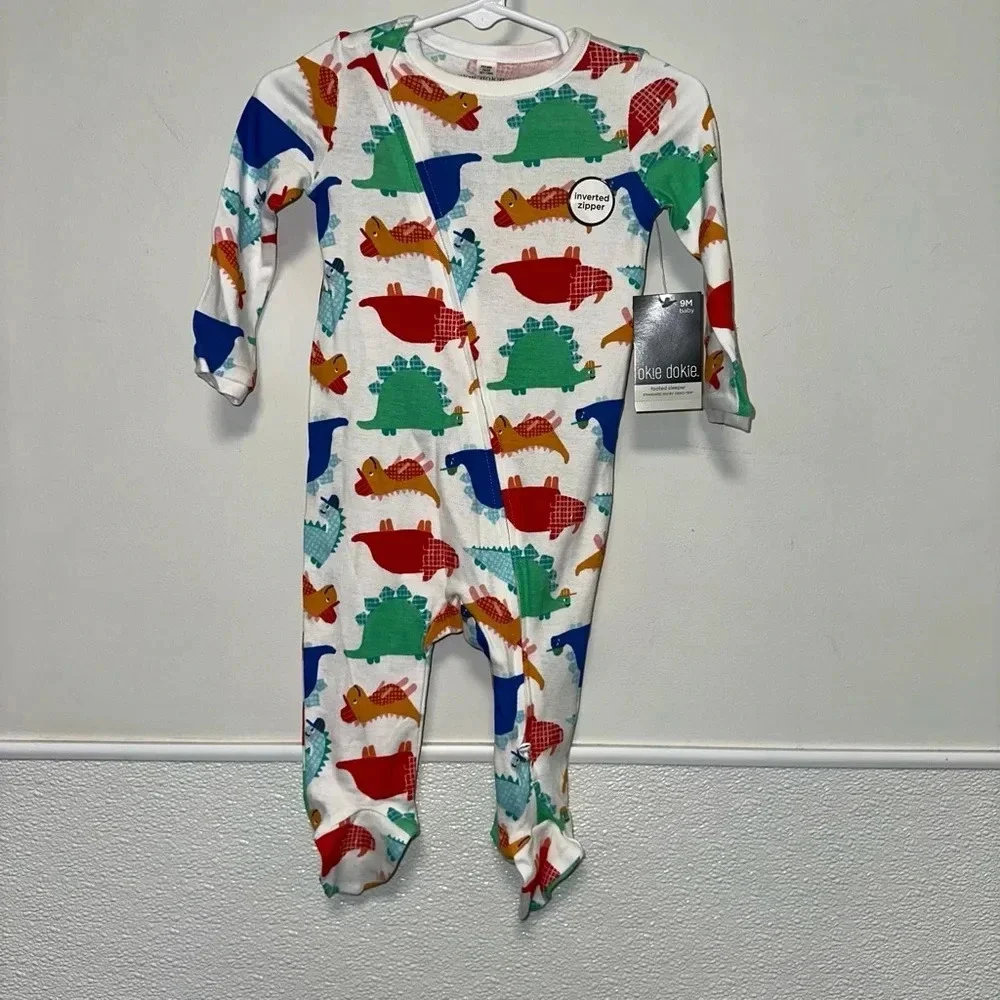 Baby okie dokie Footed Sleeper, 9M, Multicolor